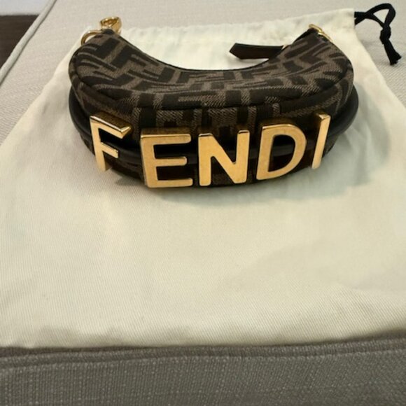 Fendigraphy Small Nano Jacquard Wristlet - Picture 6 of 6